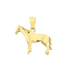 Load image into Gallery viewer, CaliRoseJewelry 10k Pony Horse Bracelet Charm or Pendant