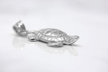 Load image into Gallery viewer, CaliRoseJewelry Sterling Silver Lucky Honu Sea Turtle Tortoise Longevity Charm Pendant Necklace