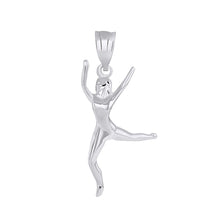 Load image into Gallery viewer, CaliRoseJewelry Sterling Silver Celebrating Life Dancing Girl Woman Charm Pendant