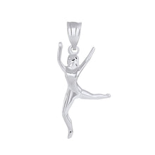 Load image into Gallery viewer, CaliRoseJewelry 10k Gold Celebrating Life Dancing Girl Woman Charm Pendant