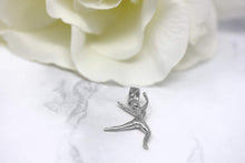 Load image into Gallery viewer, CaliRoseJewelry 14k Gold Celebrating Life Dancing Girl Woman Charm Pendant