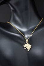 Load image into Gallery viewer, CaliRoseJewelry 14k Gold Tiger Head Charm Pendant Necklace