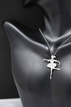 Load image into Gallery viewer, CaliRoseJewelry Sterling Silver Ballerina Dancer Ballet Girl Woman Charm Pendant Necklace