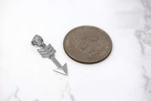 Load image into Gallery viewer, CaliRoseJewelry Sterling Silver Indian Arrowhead Arrow Charm Pendant