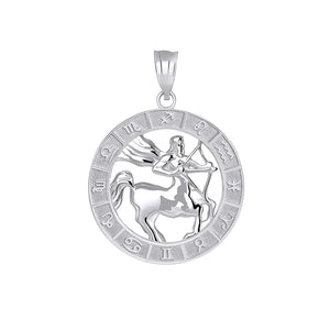 CaliRoseJewelry Sterling Silver Zodiac Pendant