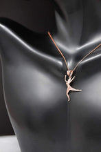 Load image into Gallery viewer, CaliRoseJewelry 10k Gold Celebrating Life Dancing Girl Woman Charm Pendant Necklace