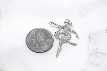 Load image into Gallery viewer, CaliRoseJewelry 14k Gold Ballerina Dancer Ballet Girl Woman Charm Pendant