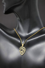 Load image into Gallery viewer, CaliRoseJewelry 14k Anatomical Heart Nurse Doctor Charm Pendant Necklace