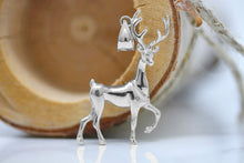 Load image into Gallery viewer, CaliRoseJewelry Sterling Silver Christmas Santa Reindeer Deer Antlers Charm Pendant