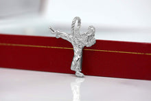 Load image into Gallery viewer, Sterling Silver Karate Student Karate Master Martial Arts Charm Pendant