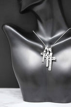 Load image into Gallery viewer, Sterling Silver INRI Crucifix Cross Catholic Jesus Pendant Necklace