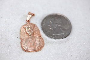 CaliRoseJewelry 14k Egyptian Pharaoh King TUT Pendant Necklace