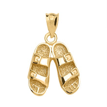 Load image into Gallery viewer, Hawaiian Sandals Pendant in Gold