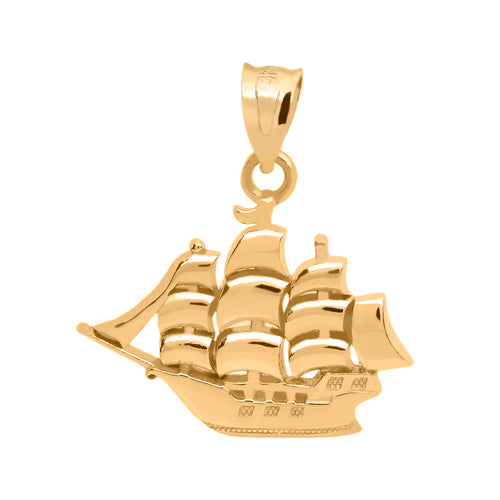 Sailboat Pendant in Gold