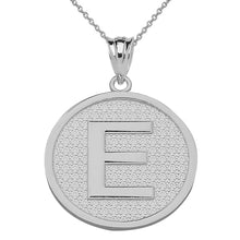 Load image into Gallery viewer, Initial Letter Alphabet Pendant Necklace in Sterling Silver - solid gold, solid gold jewelry, handmade solid gold jewelry, handmade jewelry, handmade designer jewelry, solid gold handmade designer jewelry, chic jewelry, trendy jewelry, trending jewelry, jewelry that&#39;s trending, handmade chic jewelry, handmade trendy jewelry, mod-chic jewelry, handmade mod-chic jewelry, designer jewelry, chic designer jewelry, handmade designer