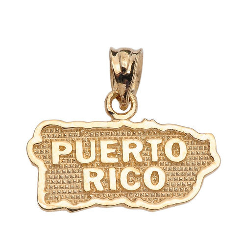 Puerto Rico Pendant in Gold - solid gold, solid gold jewelry, handmade solid gold jewelry, handmade jewelry, handmade designer jewelry, solid gold handmade designer jewelry, chic jewelry, trendy jewelry, trending jewelry, jewelry that's trending, handmade chic jewelry, handmade trendy jewelry, mod-chic jewelry, handmade mod-chic jewelry, designer jewelry, chic designer jewelry, handmade designer, affordable jewelry