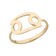 Load image into Gallery viewer, Zodiac Horoscope Rings in Gold Plain Band