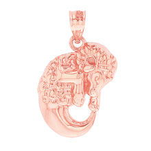 Load image into Gallery viewer, Aries Zodiac Ram Animal Pendant Necklace in Gold