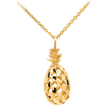 Load image into Gallery viewer, 3D Pineapple Pendant in Gold