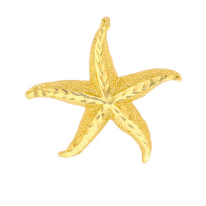 Beautiful Starfish Pendant in Gold - solid gold, solid gold jewelry, handmade solid gold jewelry, handmade jewelry, handmade designer jewelry, solid gold handmade designer jewelry, chic jewelry, trendy jewelry, trending jewelry, jewelry that's trending, handmade chic jewelry, handmade trendy jewelry, mod-chic jewelry, handmade mod-chic jewelry, designer jewelry, chic designer jewelry, handmade designer