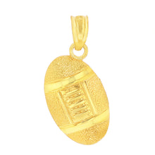 Load image into Gallery viewer, Football Pendant in Gold