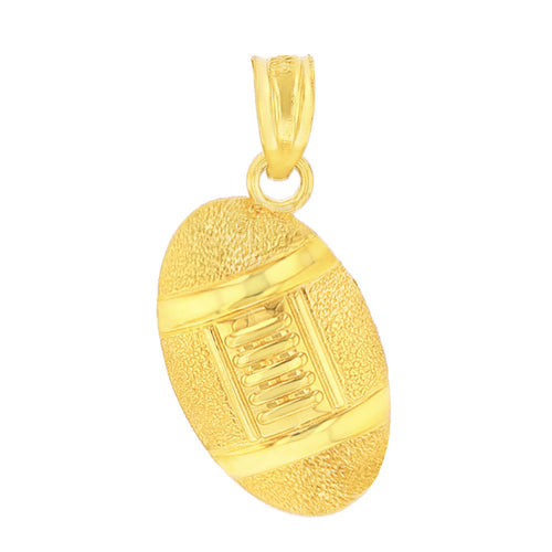 Football Pendant in Gold