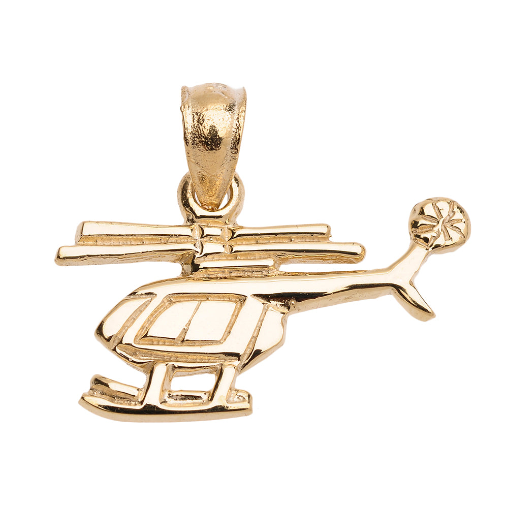 Helicopter Pendant in Gold