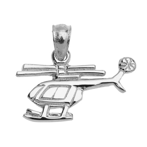 Helicopter Pendant in Sterling Silver
