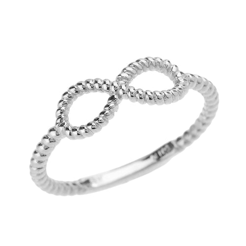 Twisted Rope Band Infinity Ring in Sterling Silver - solid gold, solid gold jewelry, handmade solid gold jewelry, handmade jewelry, handmade designer jewelry, solid gold handmade designer jewelry, chic jewelry, trendy jewelry, trending jewelry, jewelry that's trending, handmade chic jewelry, handmade trendy jewelry, mod-chic jewelry, handmade mod-chic jewelry, designer jewelry, chic designer jewelry, handmade designer, affordable jewelry