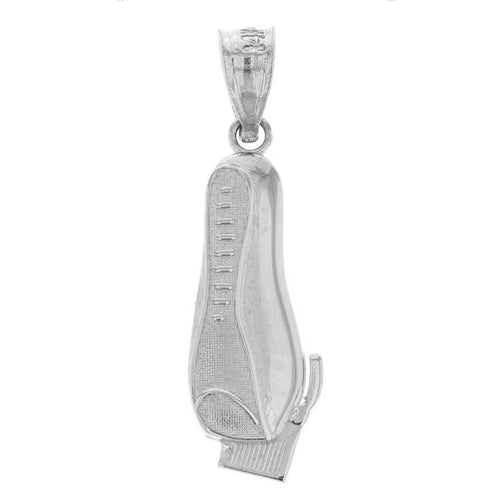 Mens Electric Shaver Straight Edge Razor for Barber Pendant in Sterling Silver - solid gold, solid gold jewelry, handmade solid gold jewelry, handmade jewelry, handmade designer jewelry, solid gold handmade designer jewelry, chic jewelry, trendy jewelry, trending jewelry, jewelry that's trending, handmade chic jewelry, handmade trendy jewelry, mod-chic jewelry, handmade mod-chic jewelry, designer jewelry, chic designer jewelry, handmade designer