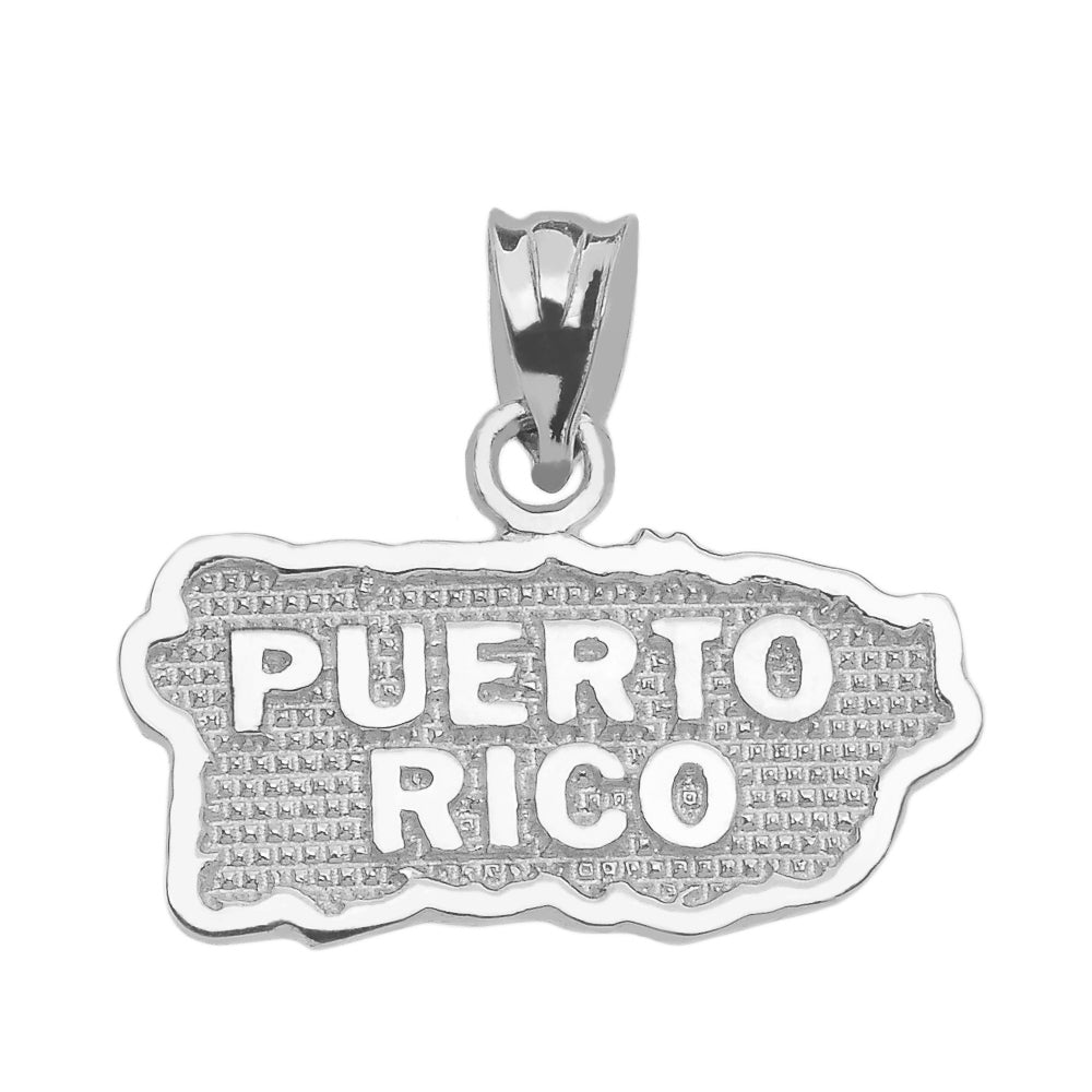 Puerto Rico Pendant in Sterling Silver - solid gold, solid gold jewelry, handmade solid gold jewelry, handmade jewelry, handmade designer jewelry, solid gold handmade designer jewelry, chic jewelry, trendy jewelry, trending jewelry, jewelry that's trending, handmade chic jewelry, handmade trendy jewelry, mod-chic jewelry, handmade mod-chic jewelry, designer jewelry, chic designer jewelry, handmade designer, affordable jewelry