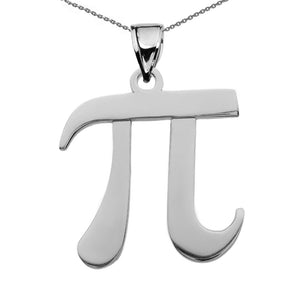 Pi Symbol Math Teacher Pendant in Sterling Silver