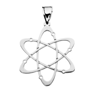 Carbon Atom Science Pendant in Sterling Silver