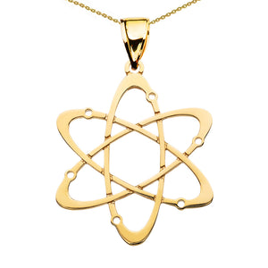 Carbon Atom Science Pendant in Gold