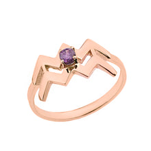 Load image into Gallery viewer, Zodiac Rings with Birthstones for Women in Gold