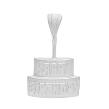 Load image into Gallery viewer, Birthday Cake Pendant in Sterling Silver