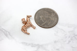 Pony Horse Bracelet Charm or Pendant and Necklace in Gold