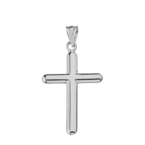 Simple Cross Pendant in Sterling Silver - solid gold, solid gold jewelry, handmade solid gold jewelry, handmade jewelry, handmade designer jewelry, solid gold handmade designer jewelry, chic jewelry, trendy jewelry, trending jewelry, jewelry that's trending, handmade chic jewelry, handmade trendy jewelry, mod-chic jewelry, handmade mod-chic jewelry, designer jewelry, chic designer jewelry, handmade designer, affordable jewelry
