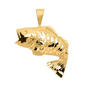 Tropical Fish Pendant In Gold