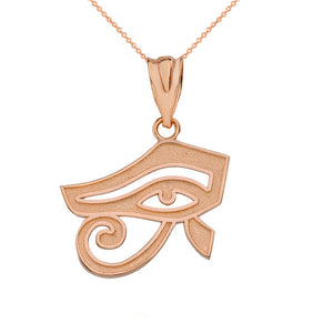 Egyptian Eye of Horus Pendant in Gold - solid gold, solid gold jewelry, handmade solid gold jewelry, handmade jewelry, handmade designer jewelry, solid gold handmade designer jewelry, chic jewelry, trendy jewelry, trending jewelry, jewelry that's trending, handmade chic jewelry, handmade trendy jewelry, mod-chic jewelry, handmade mod-chic jewelry, designer jewelry, chic designer jewelry, handmade designer