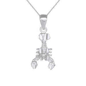 Crab Cancer Zodiac June July Charm Pendant and Necklace in Gold