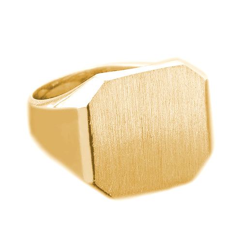 Mens Large Square Signet Ring in Gold - solid gold, solid gold jewelry, handmade solid gold jewelry, handmade jewelry, handmade designer jewelry, solid gold handmade designer jewelry, chic jewelry, trendy jewelry, trending jewelry, jewelry that's trending, handmade chic jewelry, handmade trendy jewelry, mod-chic jewelry, handmade mod-chic jewelry, designer jewelry, chic designer jewelry, handmade designer