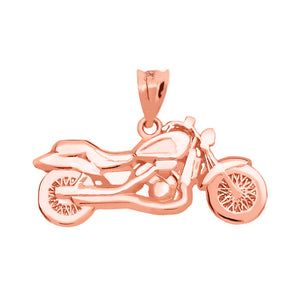 Motorcycle Pendant in Gold