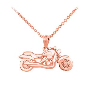 Motorcycle Pendant in Gold