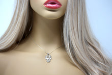 Load image into Gallery viewer, Two Seahorses Kissing Charm Pendant and Necklace in Sterling Silver