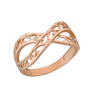 Forever Filigree Infinity Ring in Gold - solid gold, solid gold jewelry, handmade solid gold jewelry, handmade jewelry, handmade designer jewelry, solid gold handmade designer jewelry, chic jewelry, trendy jewelry, trending jewelry, jewelry that's trending, handmade chic jewelry, handmade trendy jewelry, mod-chic jewelry, handmade mod-chic jewelry, designer jewelry, chic designer jewelry, handmade designer