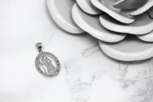Load image into Gallery viewer, Saint Christopher Charm Pendant and Necklace in Sterling Silver